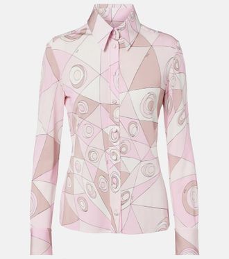 Pucci Occhi satin jersey shirt