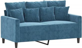 vidaXL Sofá de 2 plazas terciopelo azul 120 cm vidaXL