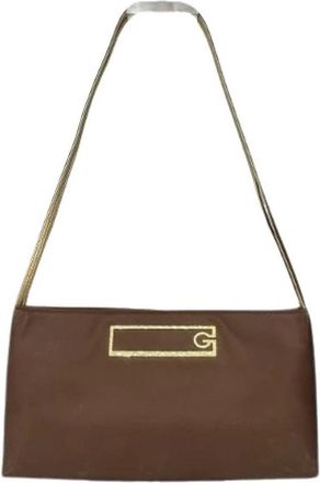 Givenchy Pre-owned Shoulder Bags, female, Brown, Size: ONE SIZE Pre-owned Canvas Shoulder Bag