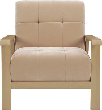 Sit&more Sessel »Billund« Armlehnen aus Buchenholz in natur, verschiedene Bezüge und Farben