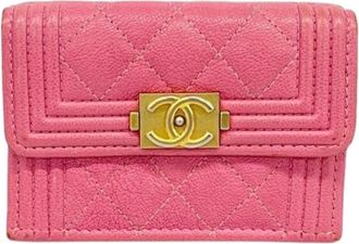 Chanel Pre-owned Wallets, female, Pink, Size: ONE SIZE Pre-owned Vintage Wallet