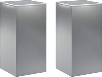 vidaXL Soporte De Plantas 2 Pcs Plateado 30 X 30 X 60 Cm Vidaxl