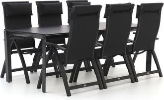 Bellagio la vita attrattiva Bellagio Fermo/Sestino 220cm dining tuinset 7-delig verstelbaar