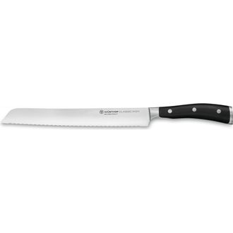 W&uuml;sthof Classic Ikon 9-Inch Bread Knife in Black at Nordstrom