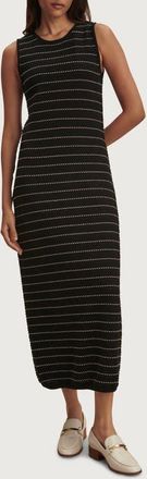 Varley Beesley Stitch Knit Midi Dress in Black at Nordstrom, Size Medium