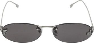 Fendi First Crystal Sunglasses - unisex - Fendi - Sunglasses - Gray - 54 MM - Accessories