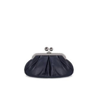 Max Mara Dames, Tassen, Blauw, Maat: ONE Size Leer