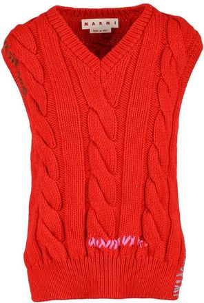 Marni Knitted Vest - Red