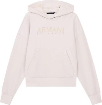 A|X Armani Exchange Felpa regular fit in tessuto scuba di viscosa stretch - Dames - Hoodies - Roze - XS - Hoodies & sweatvesten