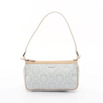 Ferragamo Coated Canvas Leather Handbag (Pre-Owned)