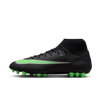 Nike Mens Mercurial Superfly 11 Academy Artificial-Grass High-Top Soccer Cleats in Black | IO1496-001
