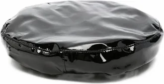 Emporio Armani Glossy Finish Beanie - Black