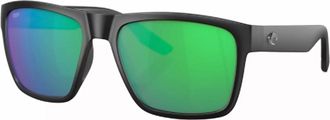 Costa Mens Paunch Xl 580P Sunglasses In Matte Black Green Mirror
