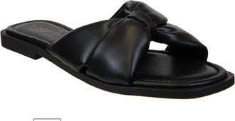 Naked Feet Womens Goa Flat Sandals In Black