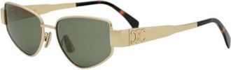 Celine Celine Zonnebril Goud/Groen