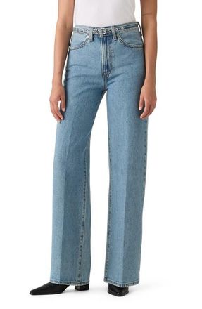 Levi's Ribcage Belted High Waist Wide Leg Jeans in Multiple Options at Nordstrom, Size 25 32