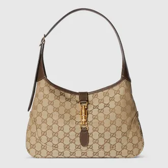 Gucci Jackie 1961 Medium Shoulder Bag, Beige, GG Canvas