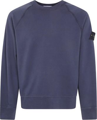 Stone Island Sweatshirt met ronde hals - Heren - Sweatshirts - Blauw - XL - Hoodies & sweatvesten