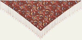 Etro Embroidered Lace Beaded Foulard