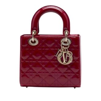 Dior Pre-owned Lady Dior - Dames - Pre-owned - Rood - Maat: ONE Size Leer