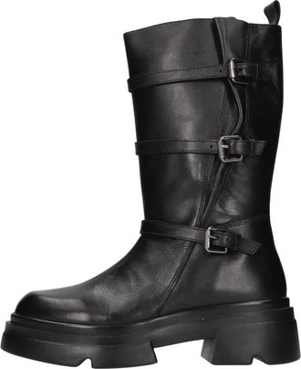 Emanuelle Vee Hoge laarzen - Dames - Hoge Laarzen - Zwart - 37 EU - Leer - Schoenen