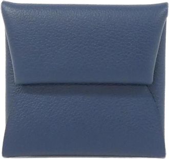 Herm&egrave;s Blue Coin Purse/Coin Case (Pre-Owned)