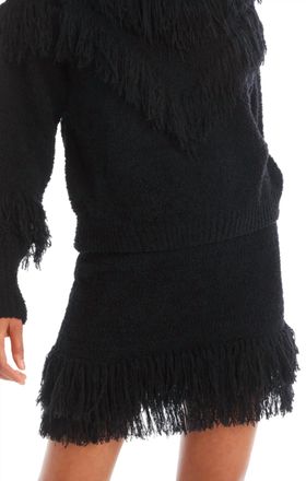 Allison New York Anna Mini Skirt In Black