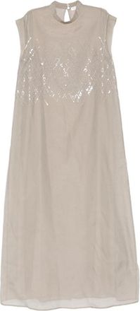 PANICALE Sequin-embellished Maxi Dress