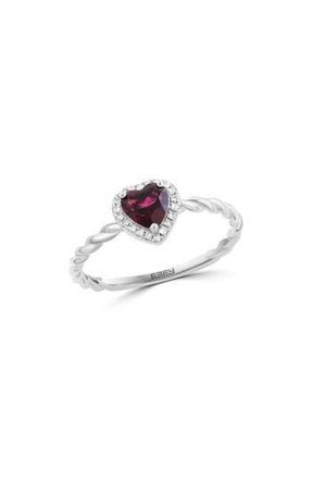Effy Rhodolite Garnet & Diamond Ring in Red at Nordstrom Rack, Size 7