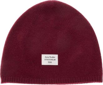 Acne Studios Gorro de Cachemira - Accessories - unisex - Rojo - ONE SIZE