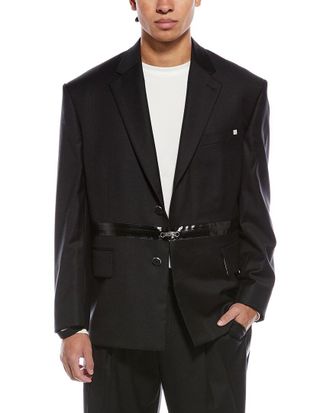 Helmut Lang Zip Driver Wool Blazer