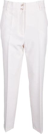 Access Fashion Tailored Vanilla Trousers with Straight Leg and Mid-Rise Waist