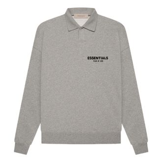 Fear of God SS22 Long Sleeve Polo Shirt Dark Oatmeal FOG-SS22-522