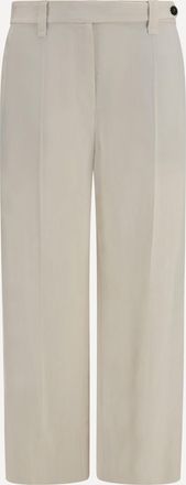 Brunello Cucinelli Pantaloni a sigaretta in twill fluid di viscosa e lino Woman 44