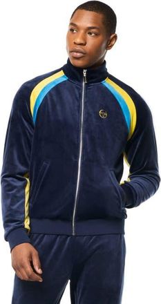 Sergio Tacchini Banda Velour Track Jacket in Maritime Blue at Nordstrom, Size 4X-Large