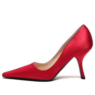 Prada (WMNS) PRADA Satin Pumps Fiery Red 1I718L_049_F068Z_F_090