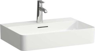 Laufen Val - Lavabo 60x42 cm, con troppopieno e foro per miscelatore, bianco H8102830001041 - Laufen