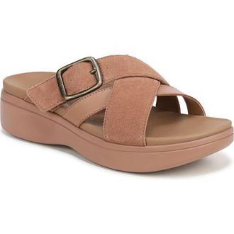 Vionic Starla Sandal in Mocha Mousse Suede at Nordstrom Rack, Size 8.5