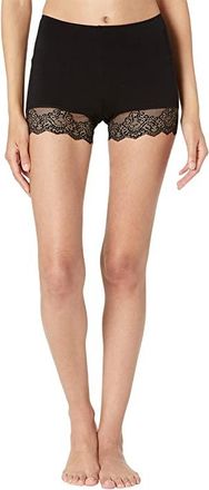 Only Hearts So Fine Jersey with Lace Boyshorts Womens Underwear Black : LG, Rayon/Lycra/Lace