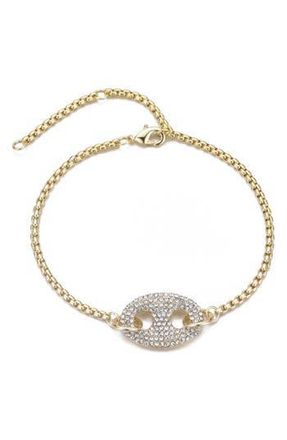 Adornia Crystal Mariner Bracelet in Gold at Nordstrom Rack