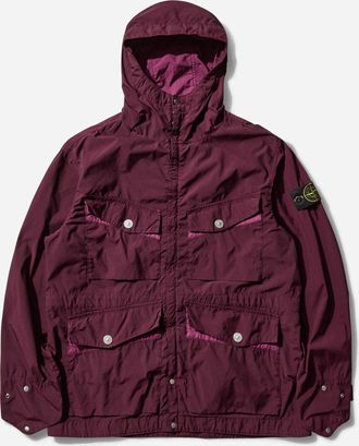 Stone Island Men s Light Compact Touch Poly-TC Field Jacket Amaranth