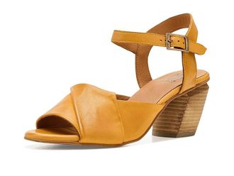 Miz Mooz Attie Heeled Sandals Womens Sandals Ochre : EU 42 (US Womens 10.5-11) B - Medium, Leather