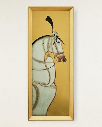 John-Richard Antiquated Horse Panel II Original Wall Art