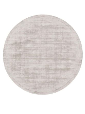 benuta Alfombra viscosa redondo gris claro &oslash; 160 redondo