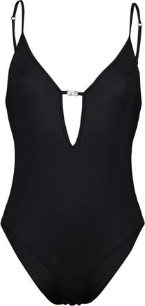 Diesel Ufby-Oval-D Bodysuit - Dames - Badpakken - Zwart - L - Badmode