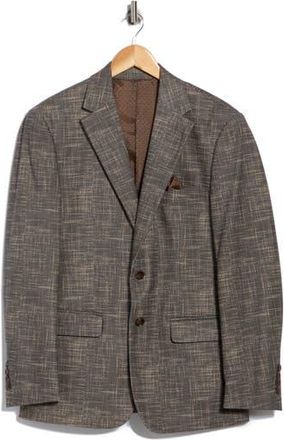 Duchamp Slim Fit Stretch Knit Sport Coat in Brown at Nordstrom Rack, Size 40 Regular