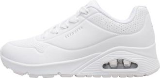 Skechers Womens Uno Stand on Air Sneaker, White 73690, 6 UK