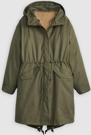 Levi's Womens Army Green Crawford 3 1 Parka Jacket - Size X-Small
