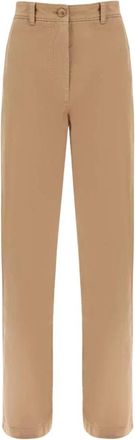 Burberry Beige Branley Jeans Hoge Taille - Dames - Regular Fit Jeans - Beige - M - Katoen - Jeans