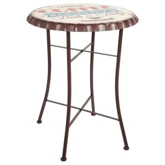 Wanderlust Deco Mesa redonda de metal d60 x 71h cm